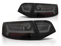 Tuning-Tec Achterlichten voor Audi A6 08-11 SEDAN ZWART SMOKE LED STRIP SEQ