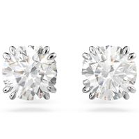 Swarovski 5636712 Oorknoppen Constella zilverkleurig-wit 6 x 6 mm