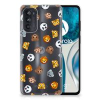 TPU bumper voor Motorola Moto G52/G82 Dieren Emojis - thumbnail