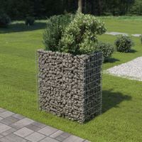 Gabion plantenbak 90x50x100 cm gegalvaniseerd staal