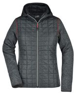 James+Nicholson JN771 Dames Knitted Hybrid Jacket - thumbnail