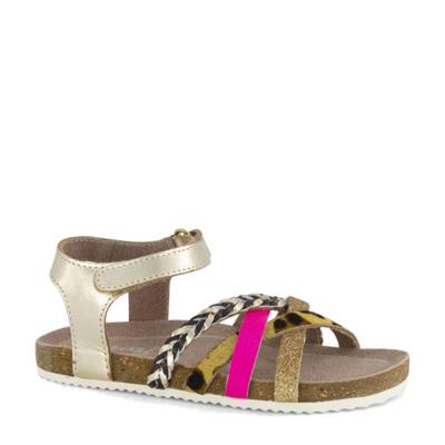 Limelight girl leren sandalen goud/multi