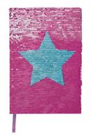 Moses notitieboek met draai pailletten A5 roze