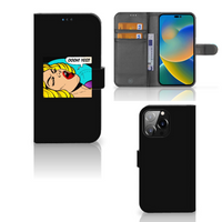 iPhone 14 Pro Max Wallet Case met Pasjes Popart Oh Yes