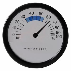 Hygrometer/luchtvochtigheidsmeter - kunststof - D8,5 cm   -