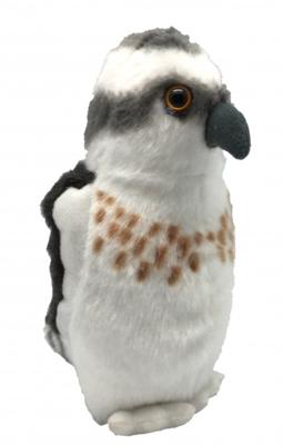 Wild Republic knuffel visarend junior 13 cm pluche grijs/wit