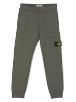 Stone Island Junior pantalon de jogging à patch Compass - Vert