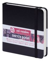 Schetsboek Talens Art Creation zwart 12x12 cm