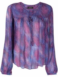 ISABEL MARANT blouse lacée à imprimé abstrait - Violet