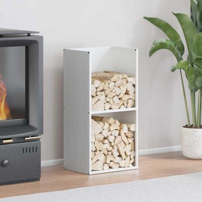 Brandhoutrek 40x30x80 cm koudgewalst staal wit