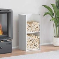 Brandhoutrek 40x30x80 cm koudgewalst staal wit