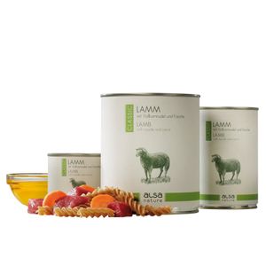 alsa-nature Lam met volkorenpasta en wortel,  800 g, Aantal: 6 x 800 g