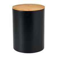 Voorraadblik met bamboe deksel - Ø11x14 cm