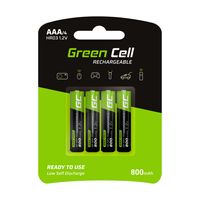 Green Cell GR04 huishoudelijke batterij Oplaadbare batterij AAA Nikkel-Metaalhydride (NiMH) - thumbnail