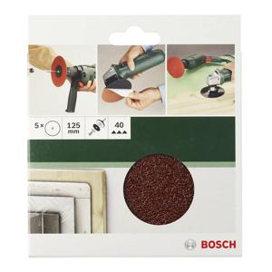 Bosch Accessories 2609256B51 Schuurpapier voor schuurschijf Ongeperforeerd Korrelgrootte (num) 120 (Ø) 125 mm 5 stuk(s)