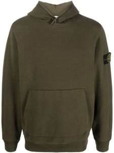 Stone Island hoodie en coton à patch logo - Vert