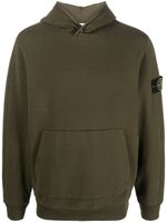 Stone Island hoodie en coton à patch logo - Vert