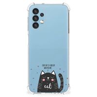 Samsung Galaxy A13 (4G) Stevig Bumper Hoesje Cat Good Day - thumbnail