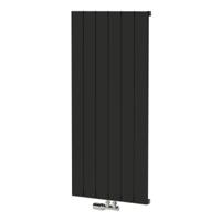 Designradiator King 120x56.5cm 972 Watt Mat Zwart Middenonderaansluiting