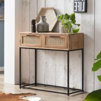 Artistiq Sidetable Denice Mangohout en rotan, 80cm