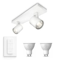 Philips Runner Opbouwspot met Hue White GU10 & Dimmer - thumbnail