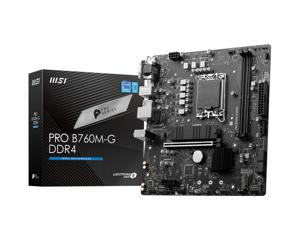 MSI PRO B760M-G DDR4 Moederbord Socket Intel 1700 Vormfactor Micro-ATX Moederbord chipset Intel® B760