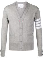 Thom Browne cardigan à 4 bandes signature - Gris