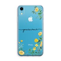 Gele bloemen: iPhone XR Transparant Hoesje - thumbnail