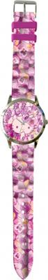 Hello Kitty horloge meisjes kunstleer 24 cm roze/paars
