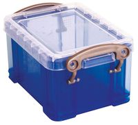 Really Useful Box visitekaarthouder 0,3 liter, transparant blauw - thumbnail