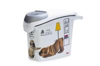 Curver PetLife Voedercontainer, 6 kg, droogvoercontainer voor honden, 23 x 50 x 36 cm