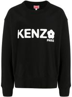 Kenzo logo-print crew-neck sweatshirt - Noir - thumbnail