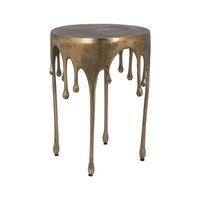 Richmond Bijzettafel Carly 43cm - Brushed Gold - Rond