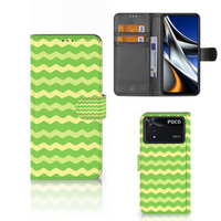 Xiaomi Poco X4 Pro 5G Telefoon Hoesje Waves Green