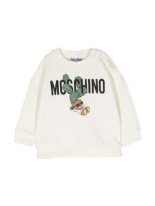 Moschino Kids sweat en coton à motif Teddy Bear - Tons neutres