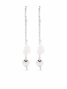 Mounser boucles d'oreilles Cap - Blanc