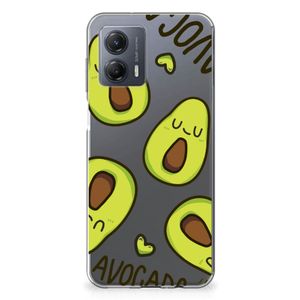 Motorola Moto G53 Telefoonhoesje met Naam Avocado Singing