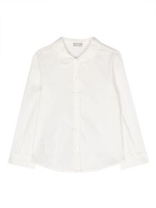 Il Gufo chemise en coton à col festonné - Blanc