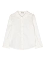 Il Gufo chemise en coton à col festonné - Blanc