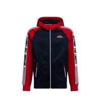 WE Fashion vest met tekst rood/donkerblauw/wit