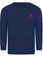 Ralph Lauren Kids haut Polo Pony à manches longues - Bleu - thumbnail