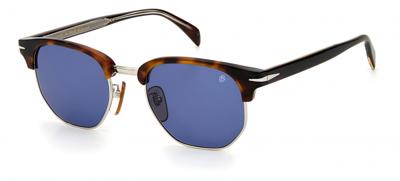 David Beckham zonnebril 1002/S cat.3 wayfarer staal bruin/blauw