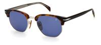 David Beckham zonnebril 1002/S cat.3 wayfarer staal bruin/blauw