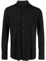 Corneliani t-shirt stretch à manches longues - Noir - thumbnail