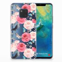 Huawei Mate 20 Pro TPU Case Butterfly Roses