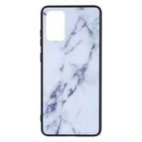 Shop4 - Samsung Galaxy A51 Hoesje - Harde Back Case Marmer Wit