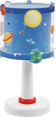 Dalber tafellamp Planets glow in the dark 30 cm blauw