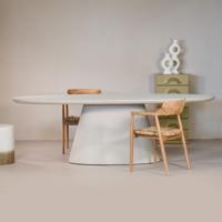 Eettafel Cleo Ovaal Beige 160cm - Giga Meubel - thumbnail