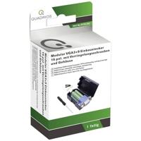 Quadrios 2010C256 VGA-connector, aantal rechte polen (num): 15 zwart 1 set