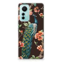 Xiaomi 12 Lite TPU Hoesje Pauw met Bloemen